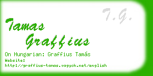 tamas graffius business card